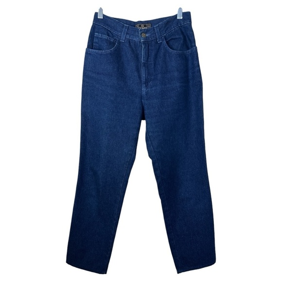 Vintage 90s Fendi Amor Dark Wash Jeans Size 31 - Picture 2 of 10